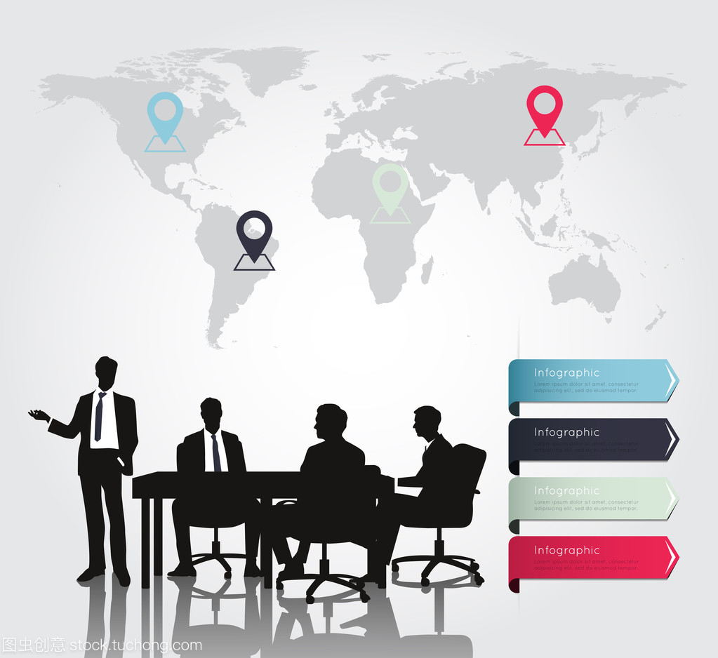 商務會議與現代信息圖表 信息咨詢領域的效率革命